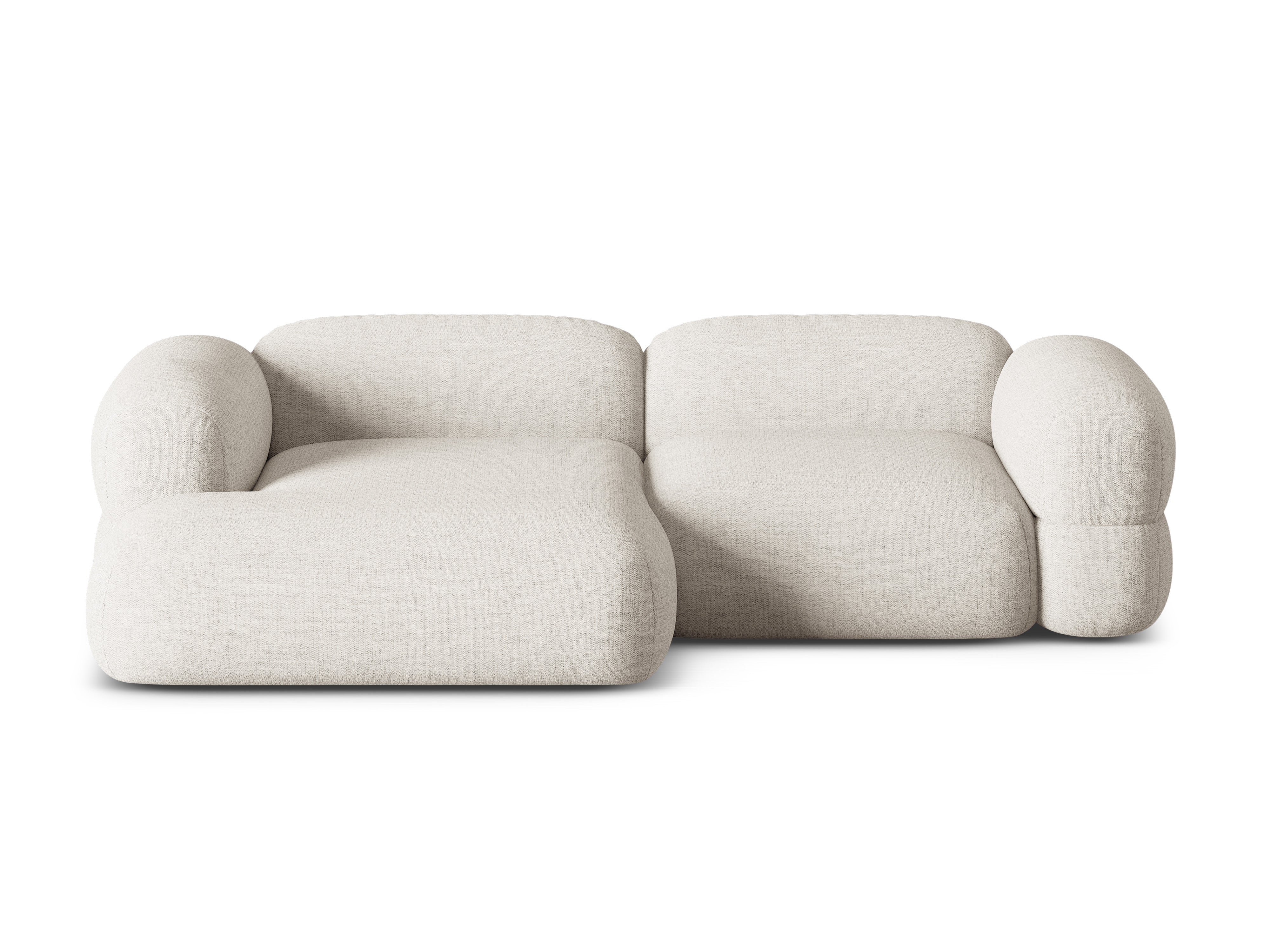 Links hoekbank ROGER beige chenille