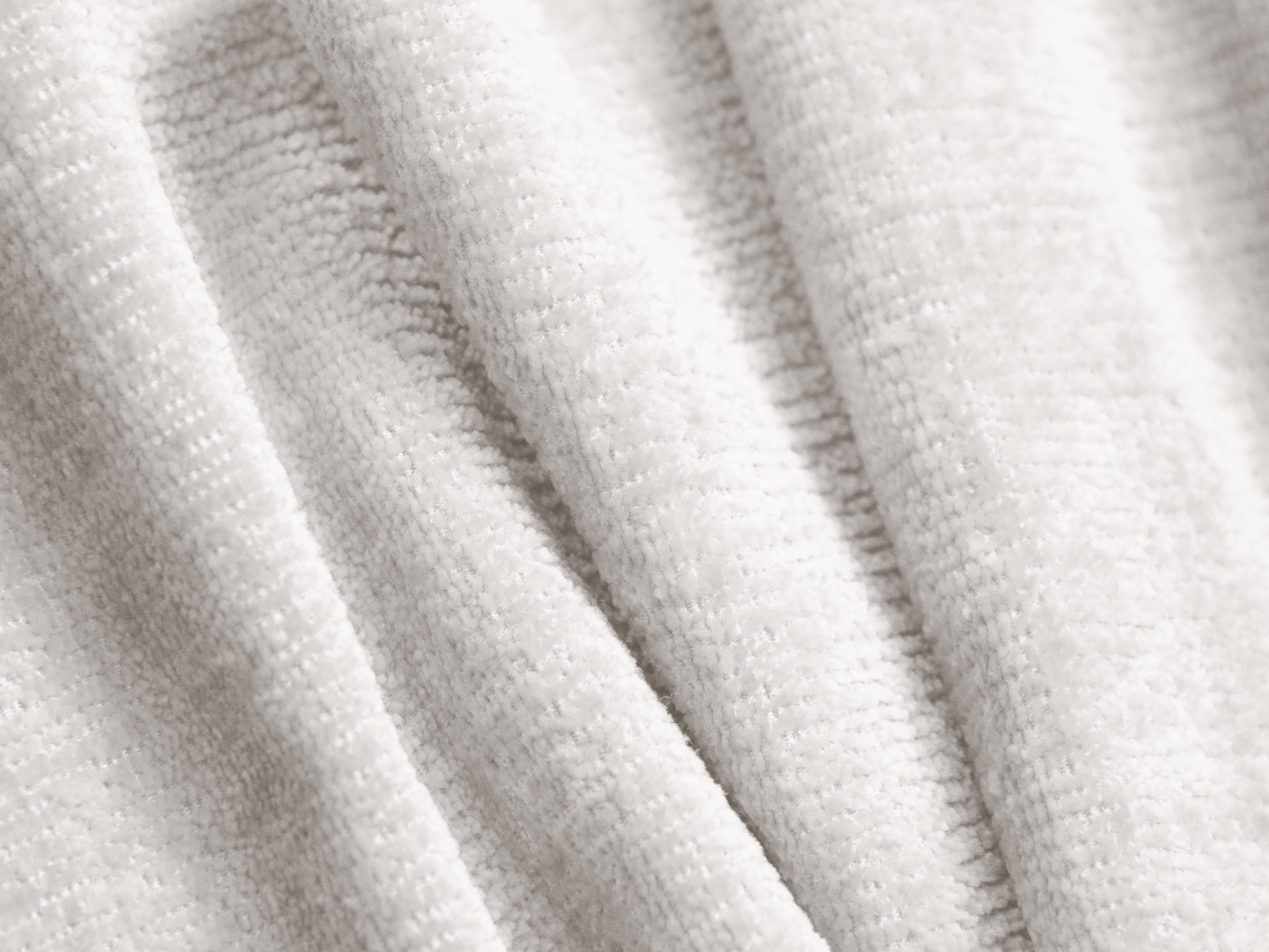 Links 2-zits hoekbank ALDRIN lichtbeige chenille