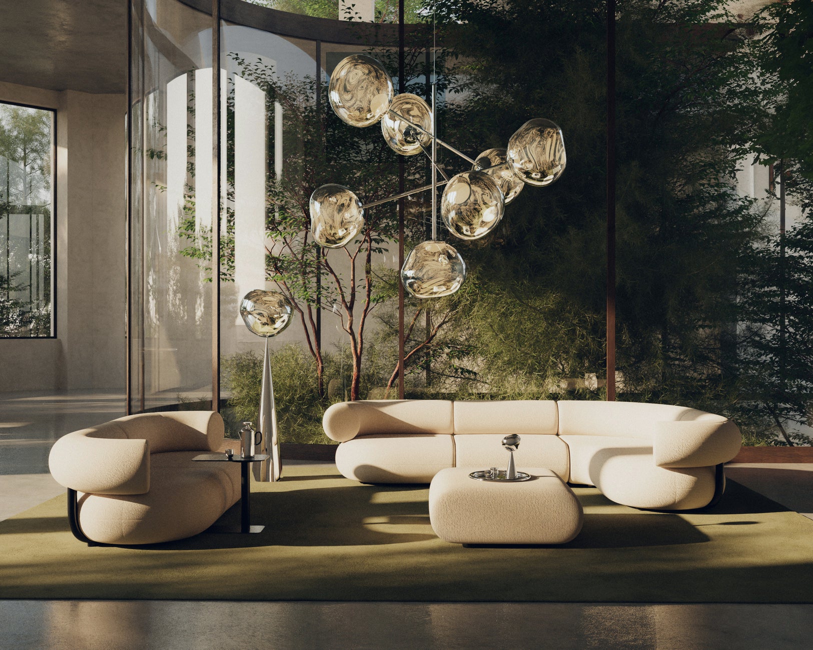 3-module sofa upholstered