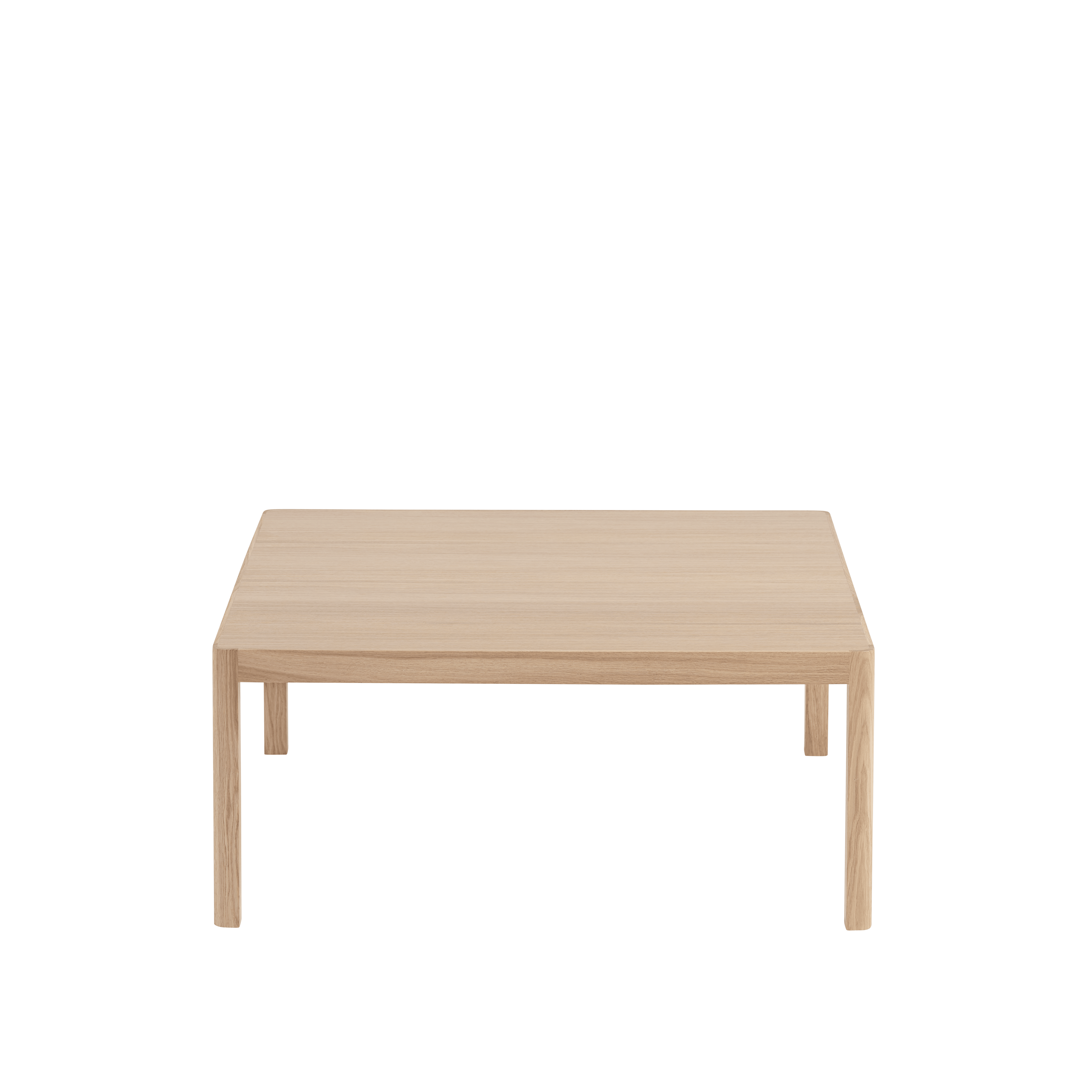 Koffietafel WORKSHOP eikenfineer met eiken basis