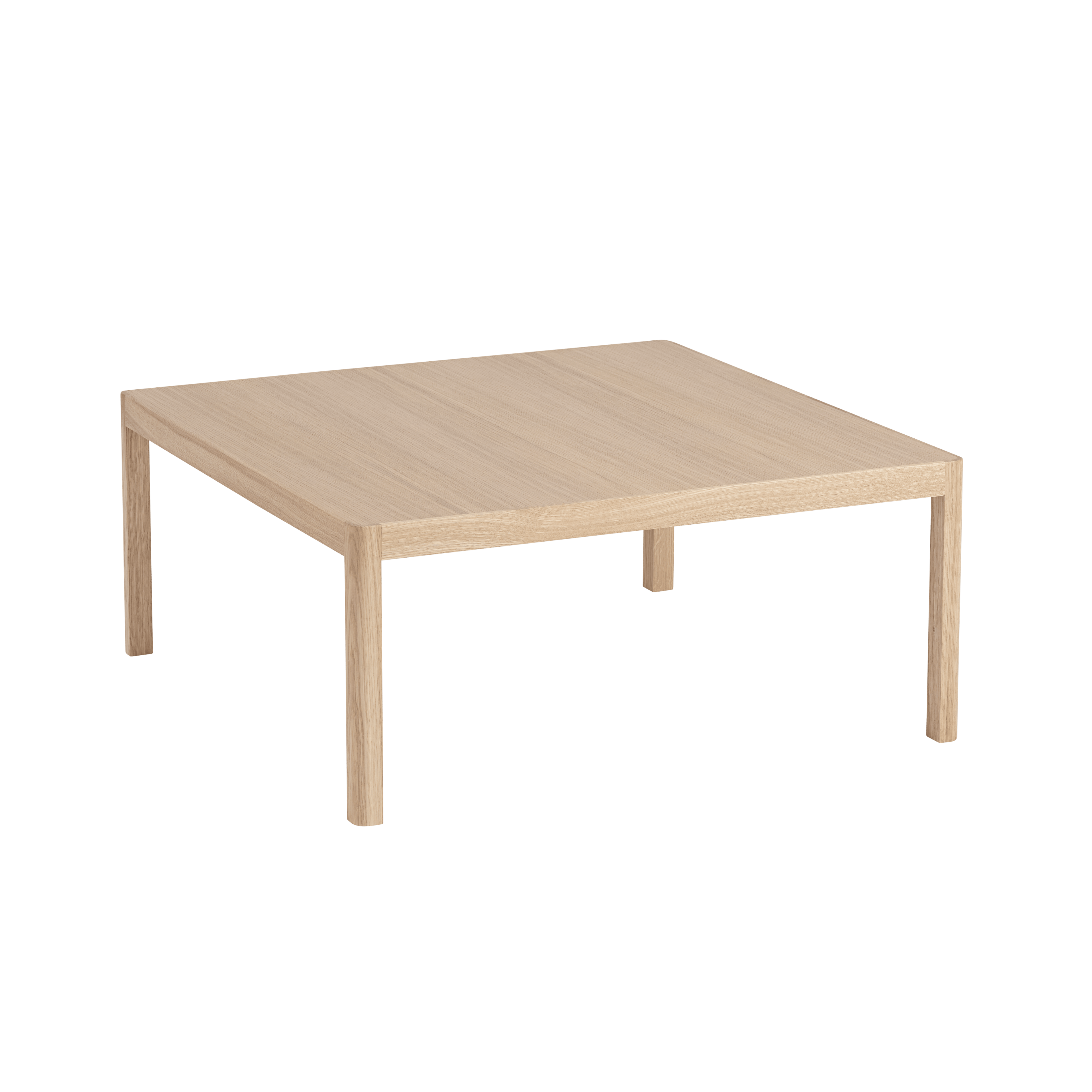 Koffietafel WORKSHOP eikenfineer met eiken basis