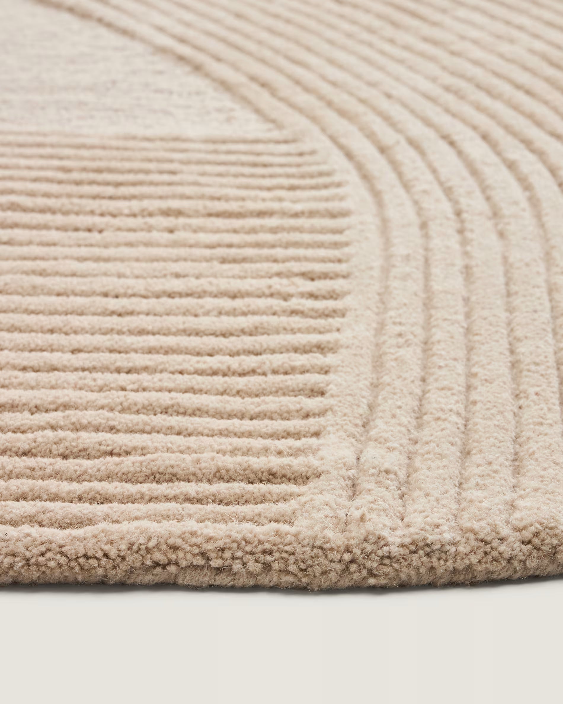 Round rug DOMM cream