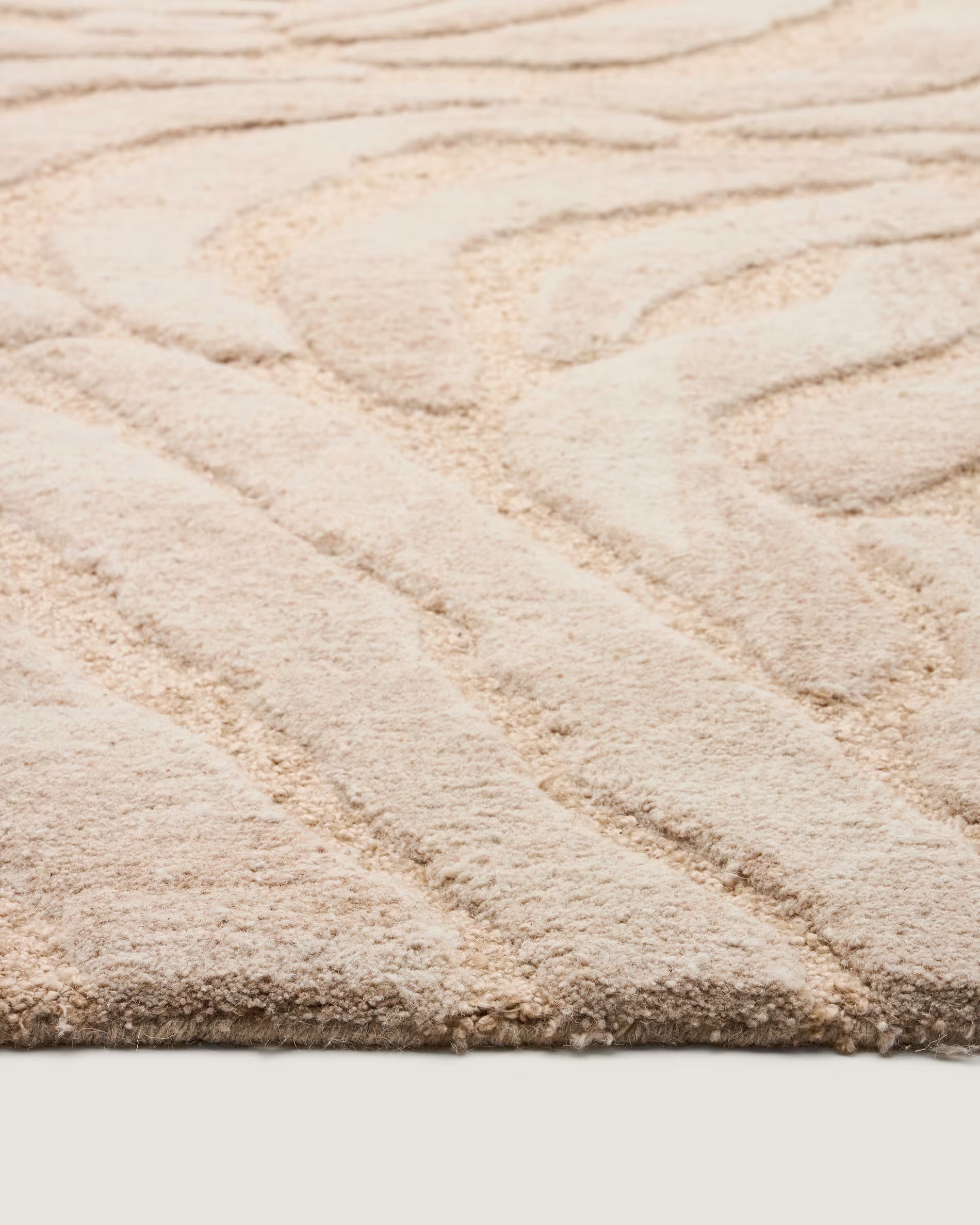 TRIBET jacquard rug beige