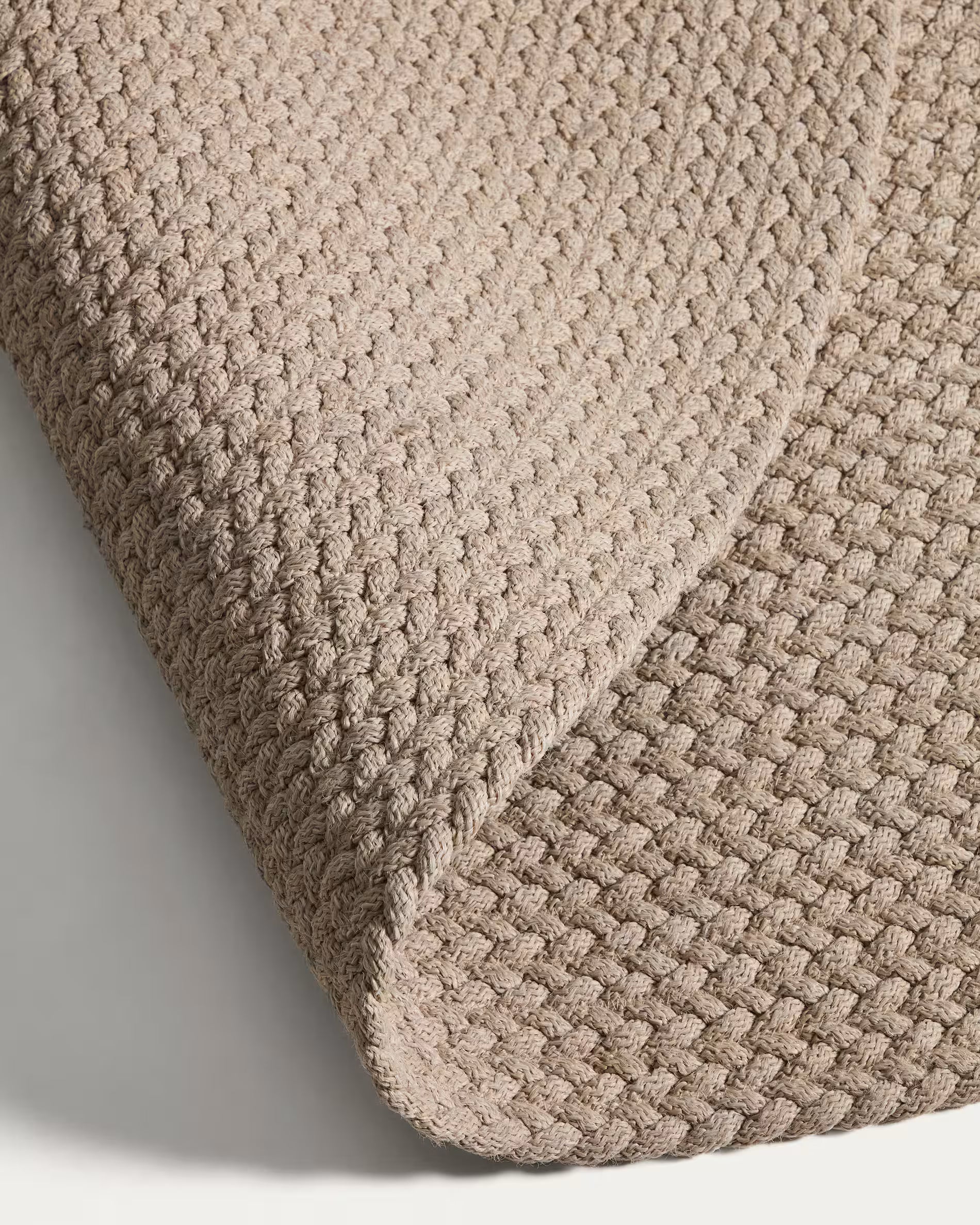 Ronde buitenkleed DESPAS beige