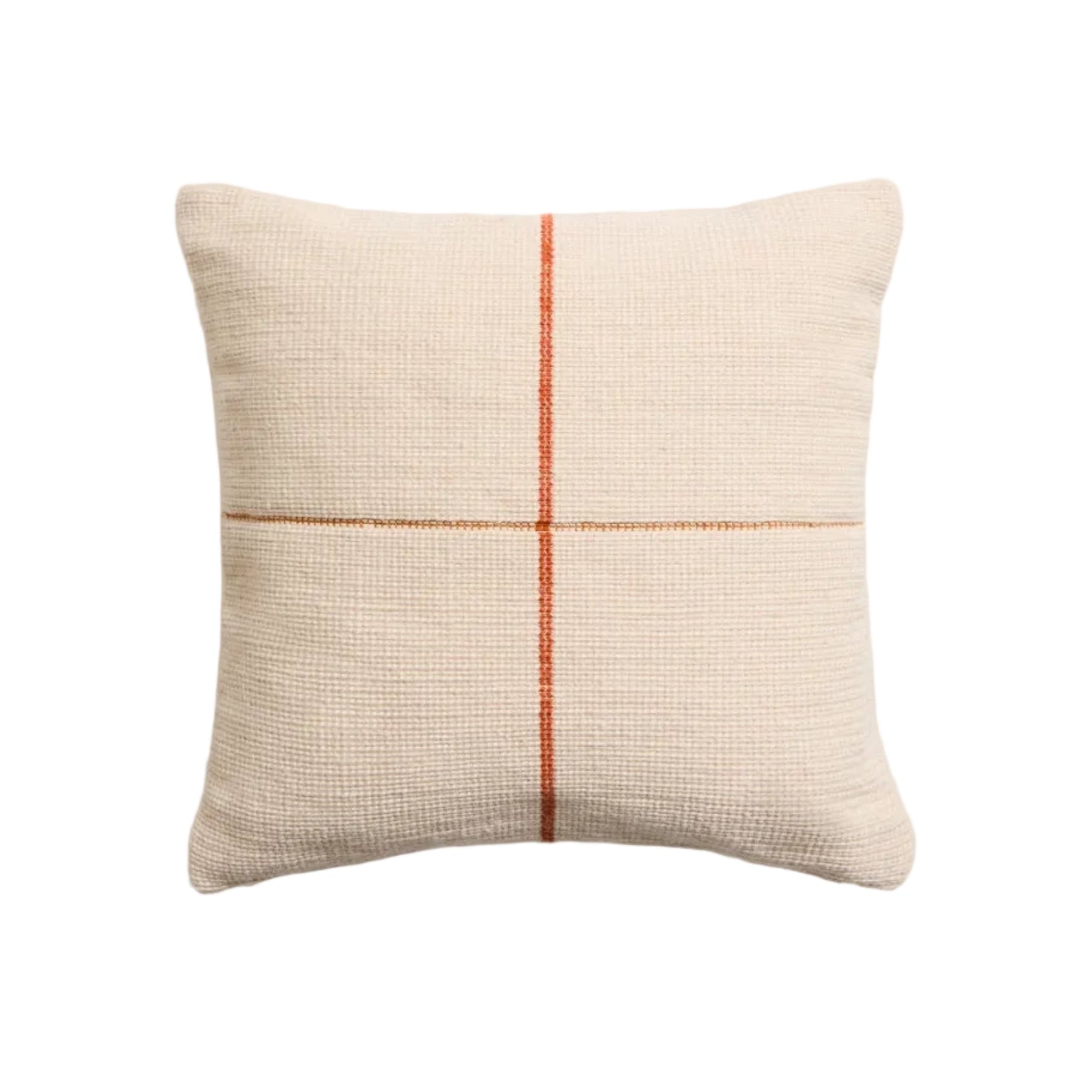 Poszewka na poduszkę ATIMA beżowy z pomarańczowym – Kave Home