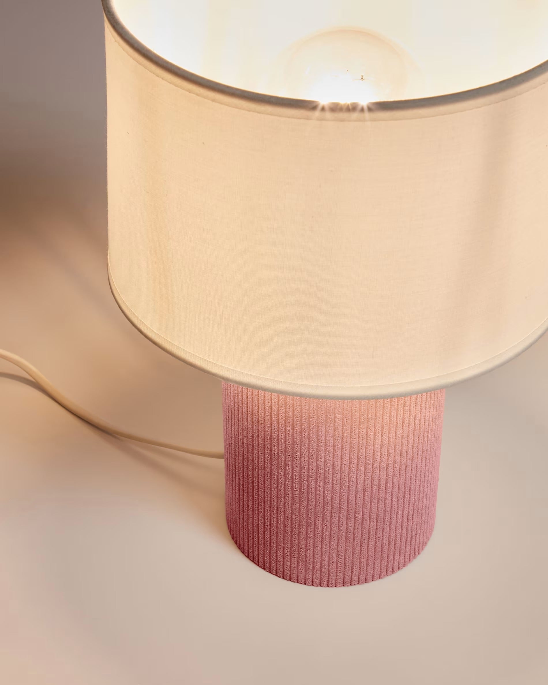 Tafellamp BIANELLA roze met wit