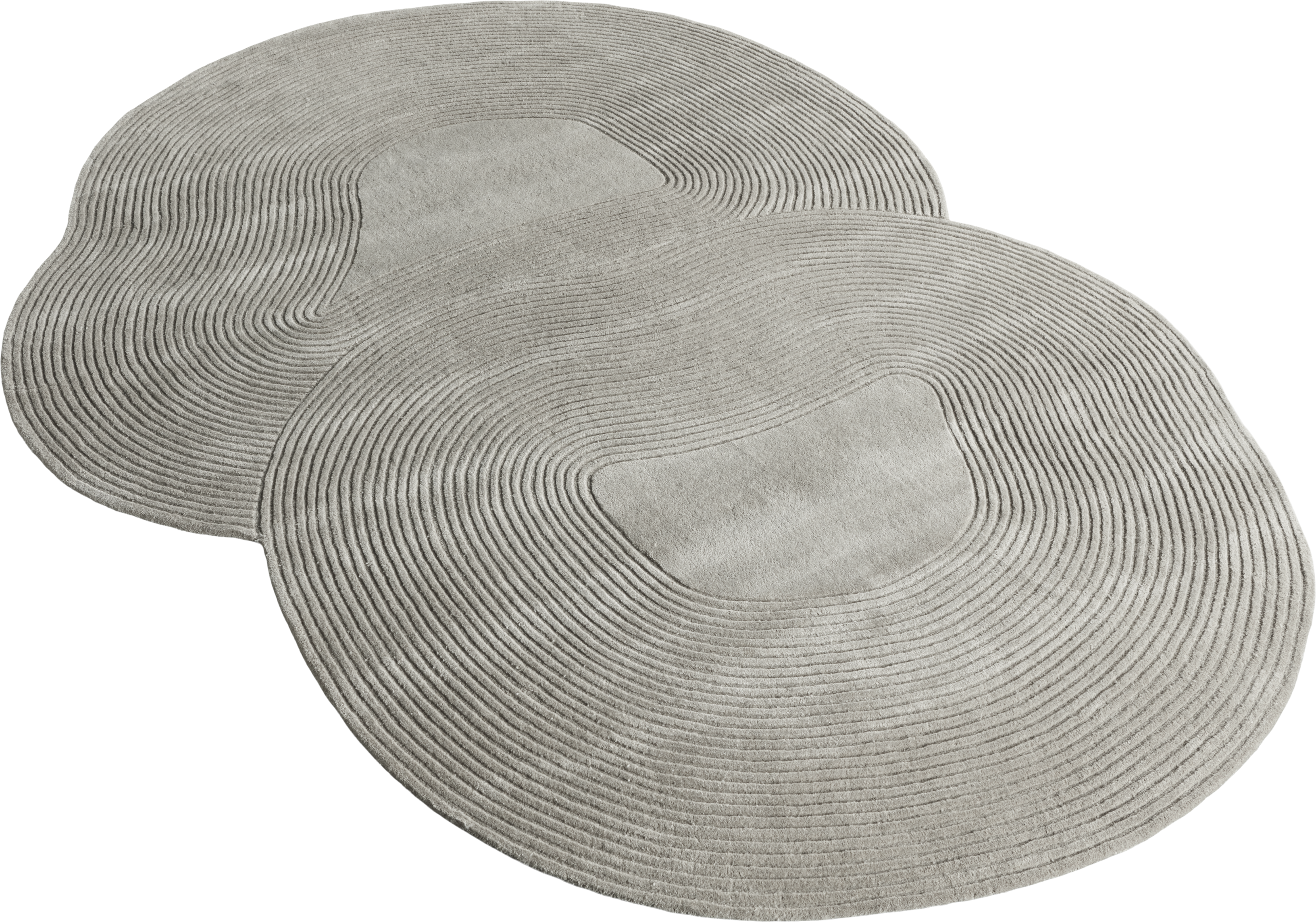 Oval rug ZEN SHAPED gray