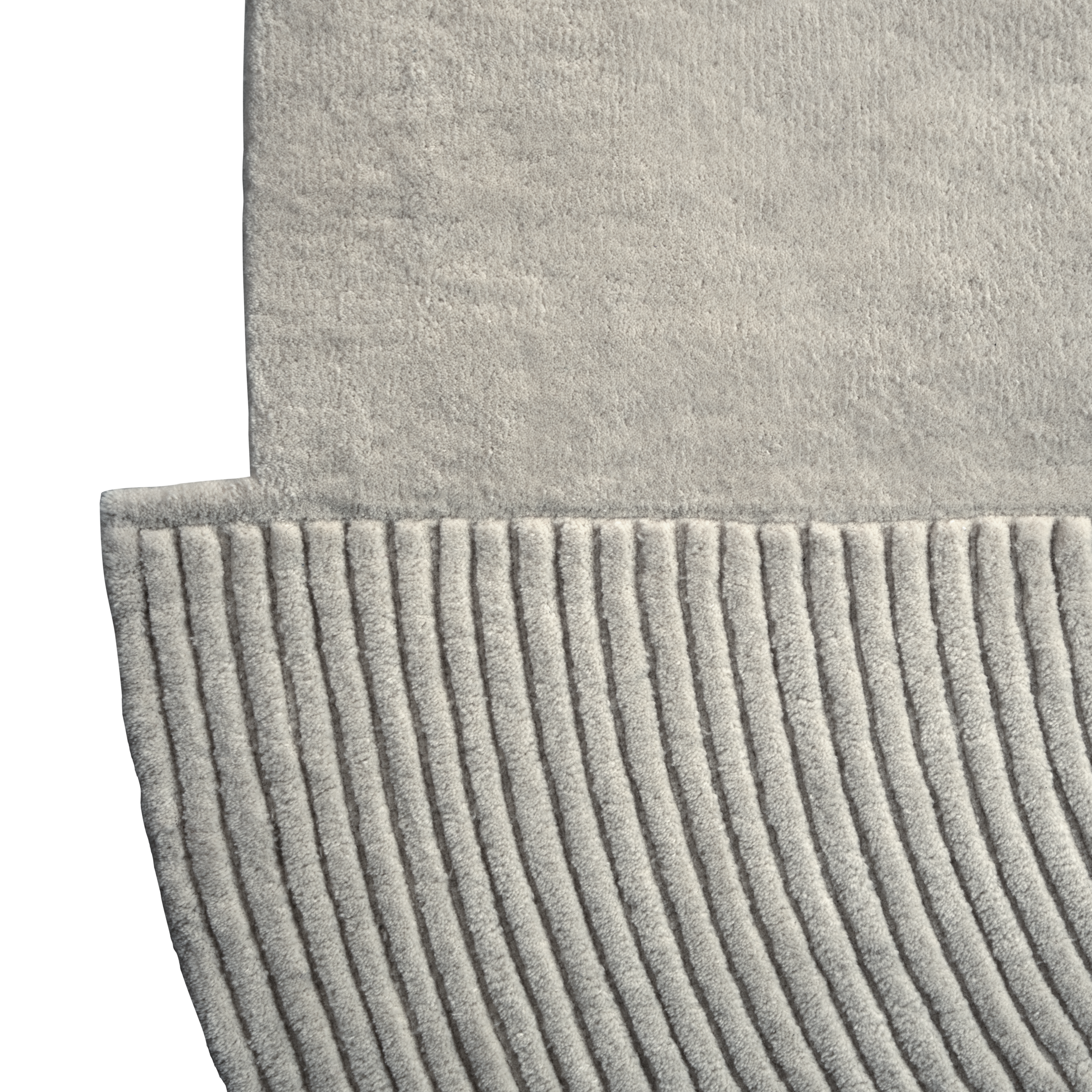 Rundteppich ZEN SPLIT grau