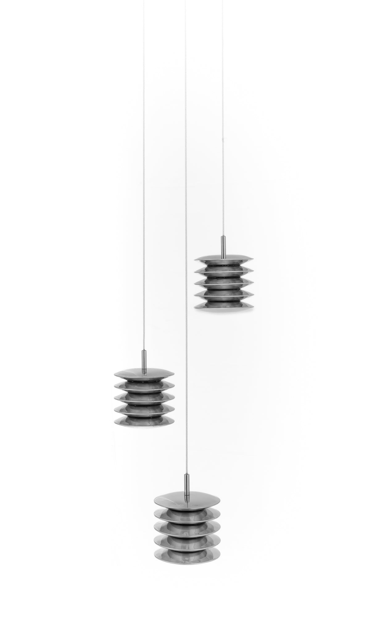 HARMONICA inox pendant lamp set