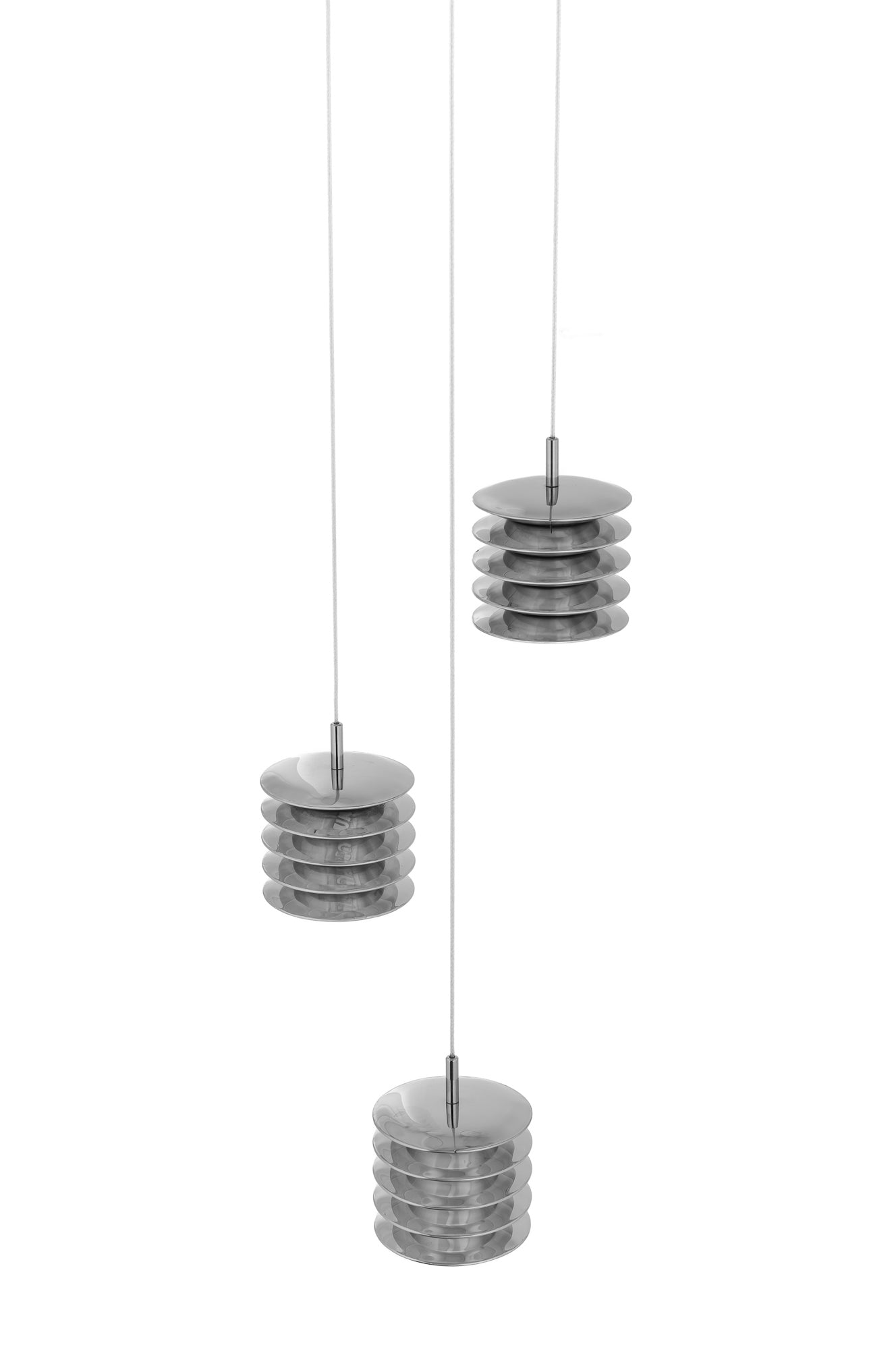 HARMONICA inox pendant lamp set