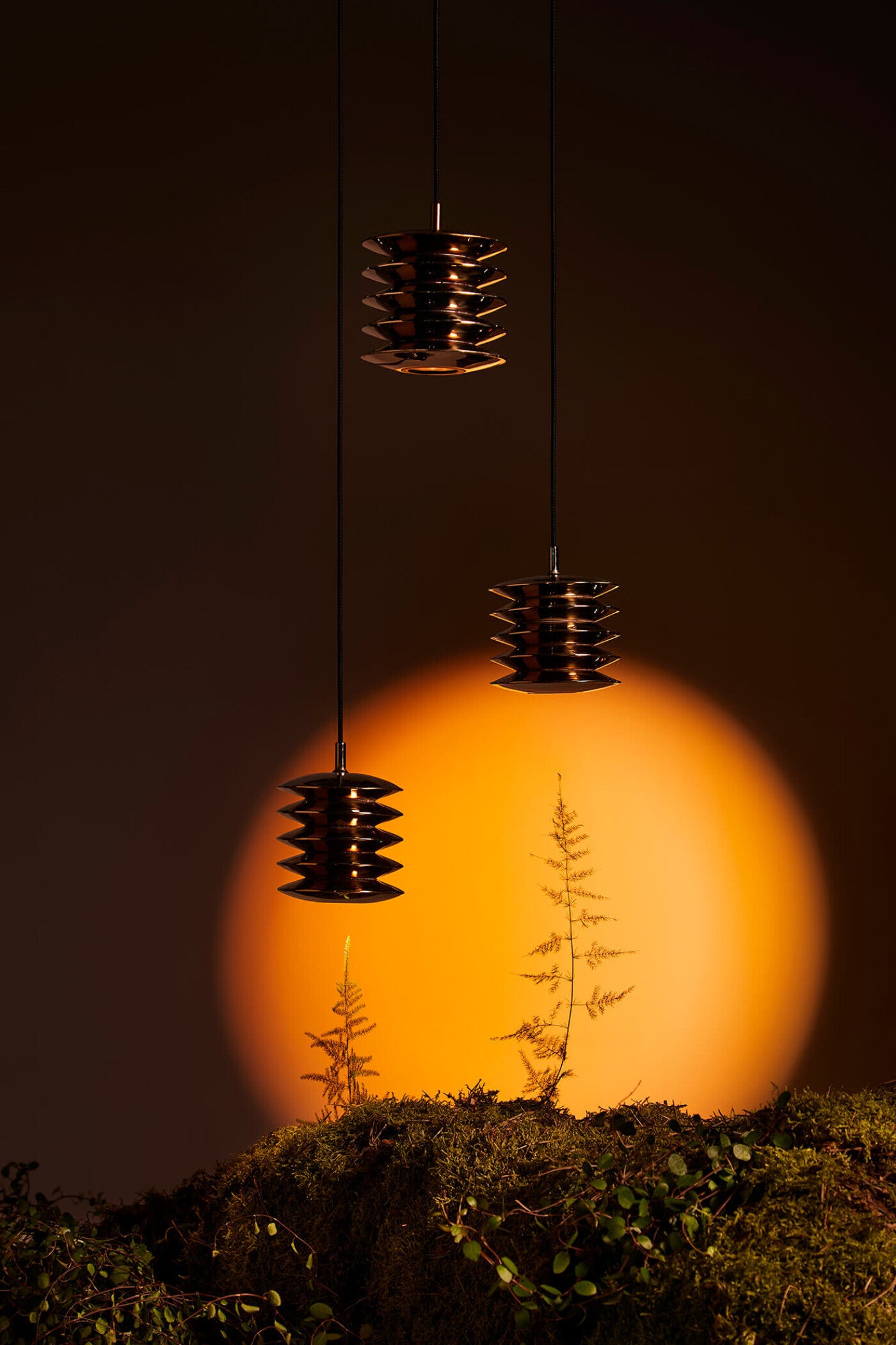 HARMONICA inox pendant lamp set