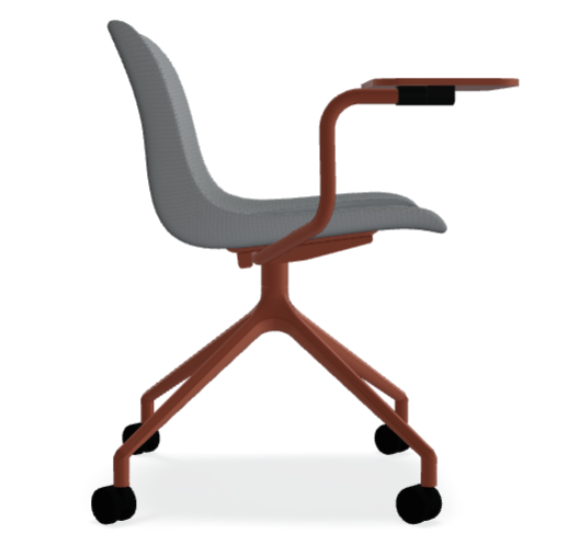 Schwenkstuhl Baltic 2 klassische Aluminiumbasis mit Rädern bis zu einer harten Oberfläche