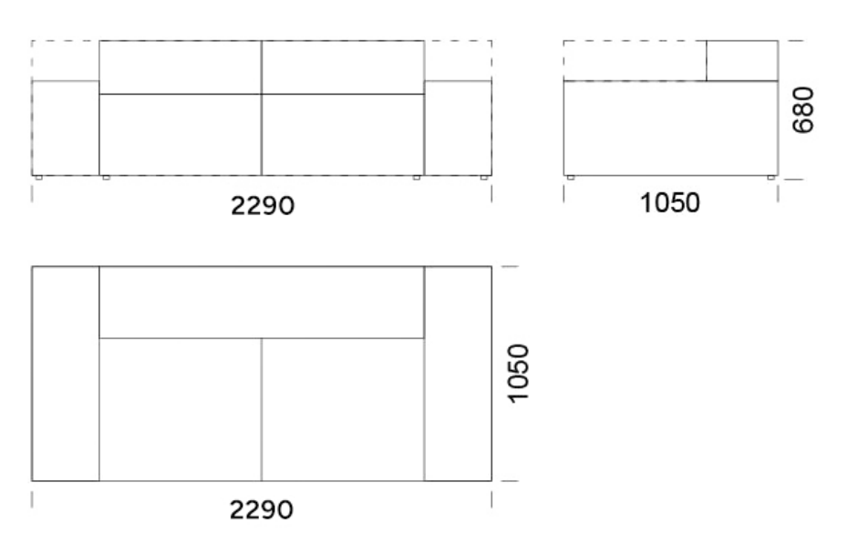 Sofa with cushions sleeping function