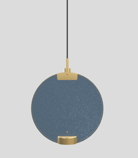 Pendant lamp HORO S1 brushed brass