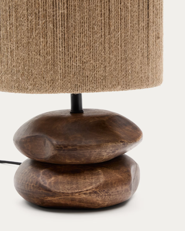 Korgen Tischlampe Akazieholz