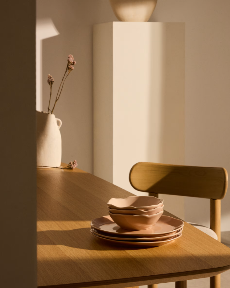 TIRAYA Pink Ceramic Bowl