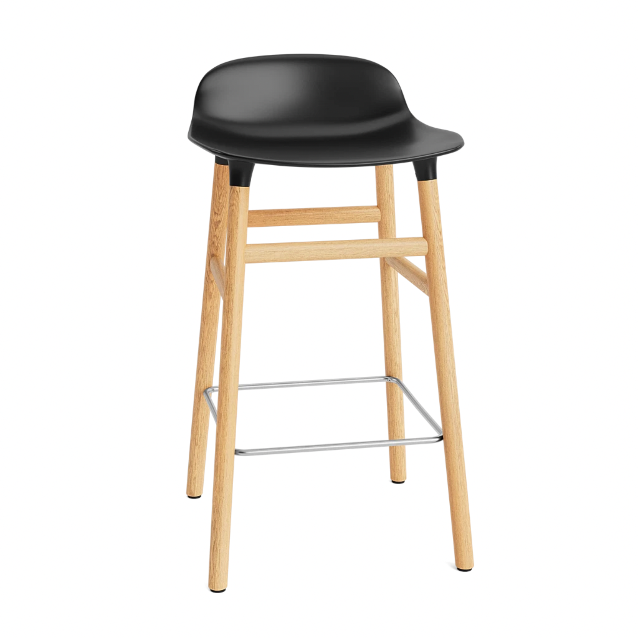 Hoker FORM czarny z dębową podstawą – Normann Copenhagen