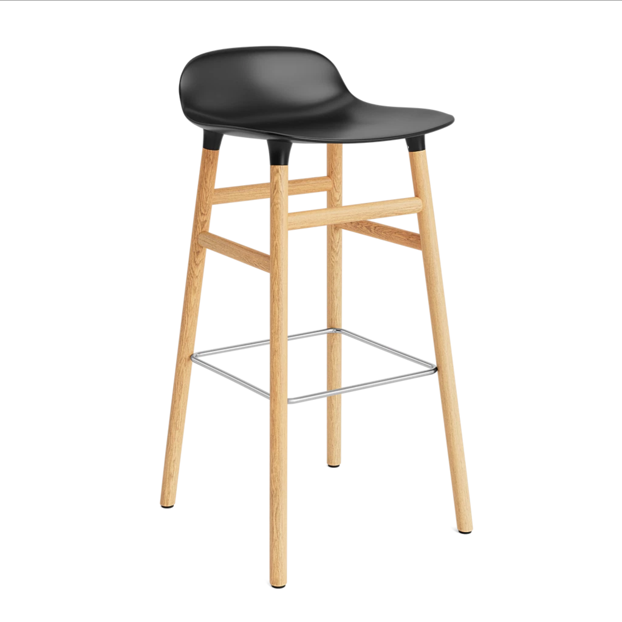 Hoker FORM czarny z dębową podstawą, marka Normann Copenhagen