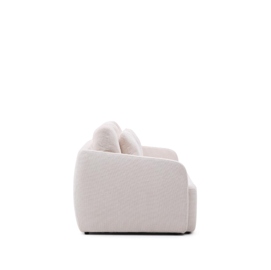 Sofa met slaapfunctie 3-zits LAIRA écru