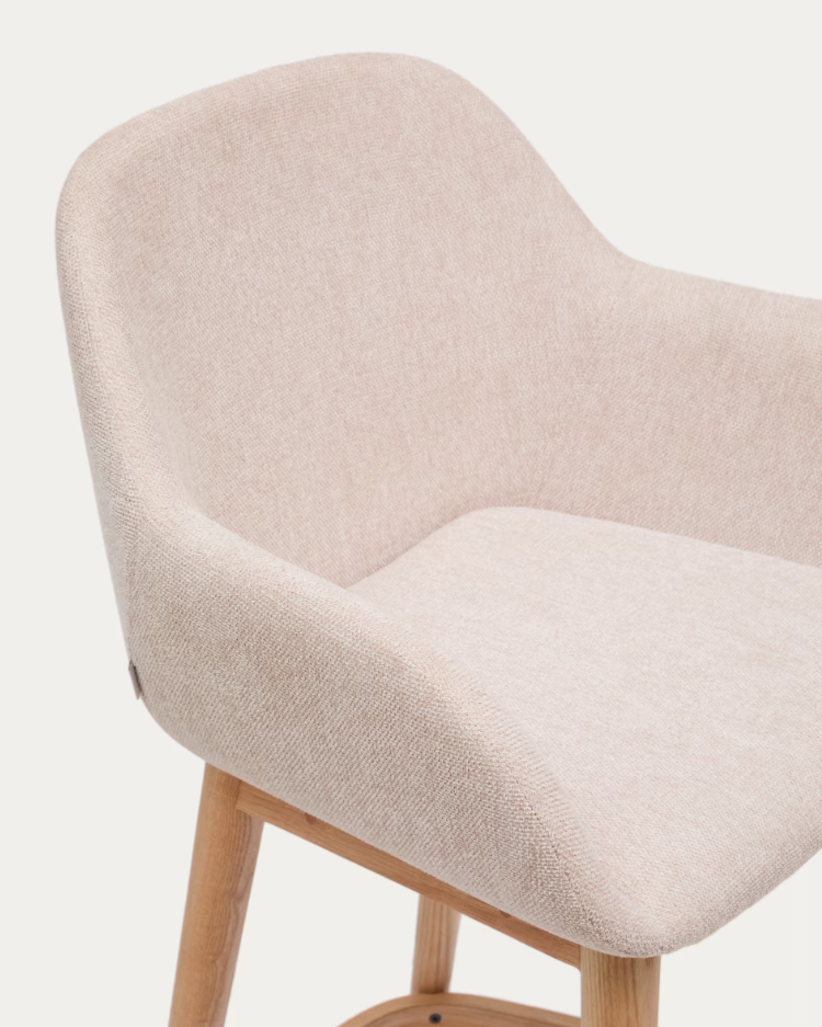 Beige Reitstuhl mit Aschenbasis