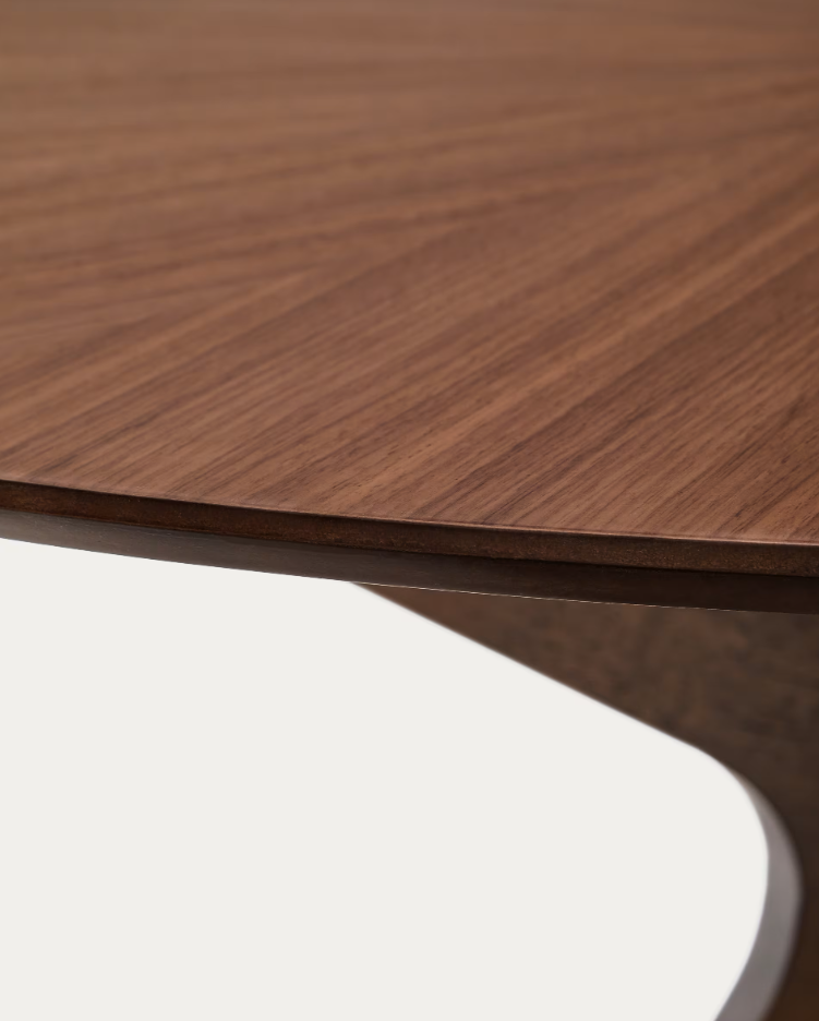 Ronde tafel NAANIM notenhoutfineer