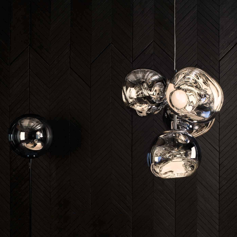 MELT rookglazen kroonluchter