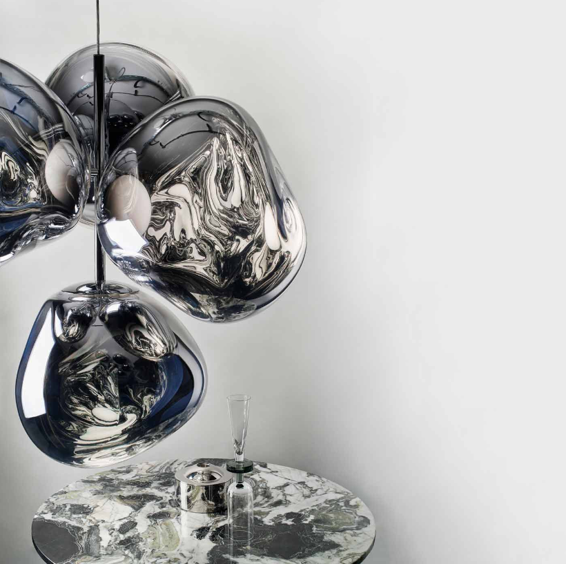 MELT rookglazen kroonluchter