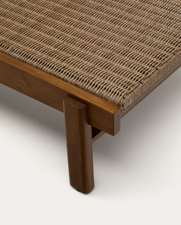 ITANI Lounge Chair, lightweight acacia wood with rattan