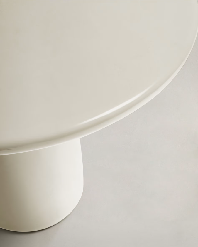 Witte cementen salontafel ALBANELLA