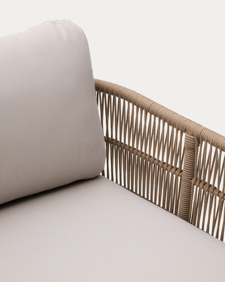 Dubbele ligstoel voor in de tuin CATALINA licht acaciahout