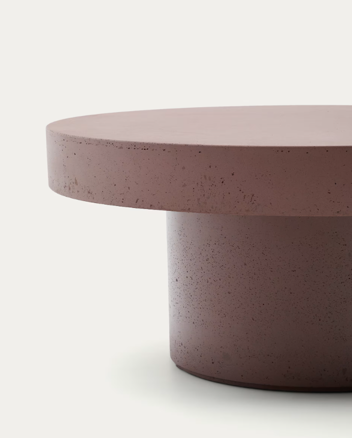 Aigablava Cement Coffee table in terracotta