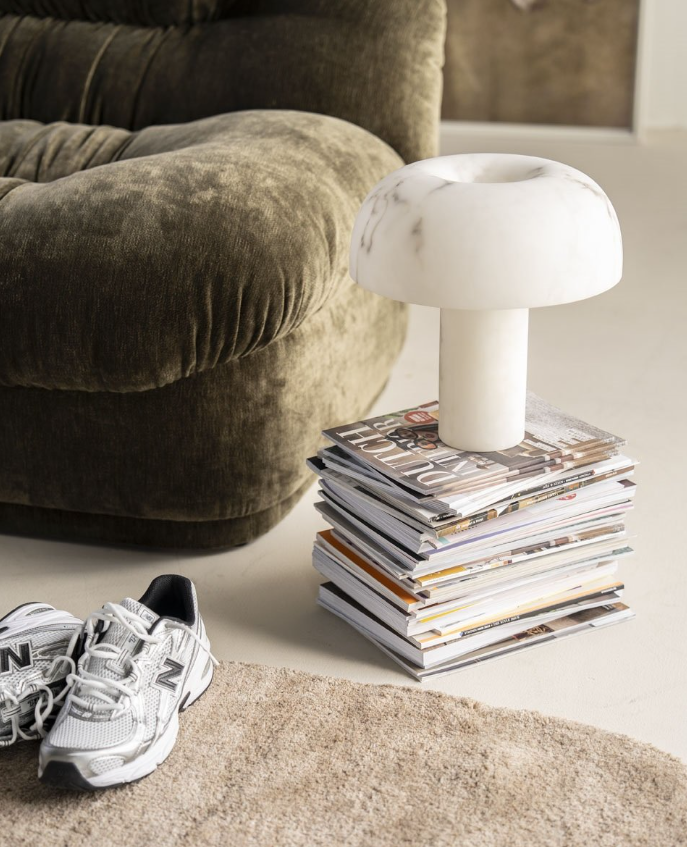 GLOWSTONE Cream Table Lamp