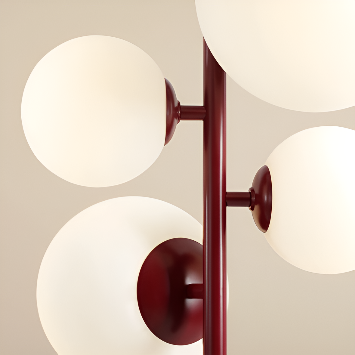BLOOM QUATRO burgunderfarbene Hängelampe