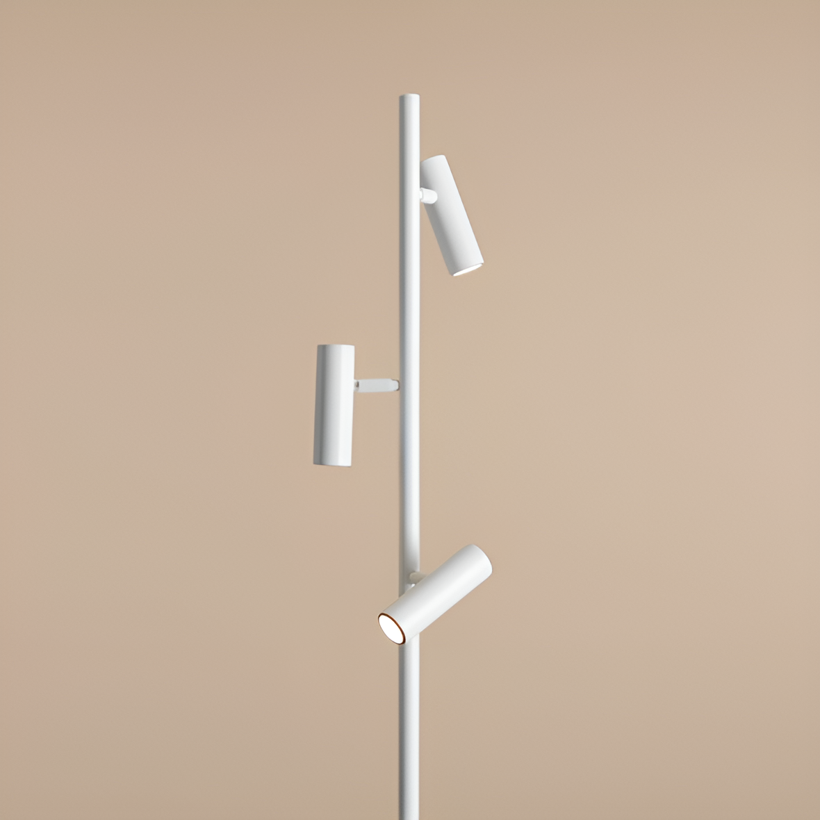 White Trevo floor lamp
