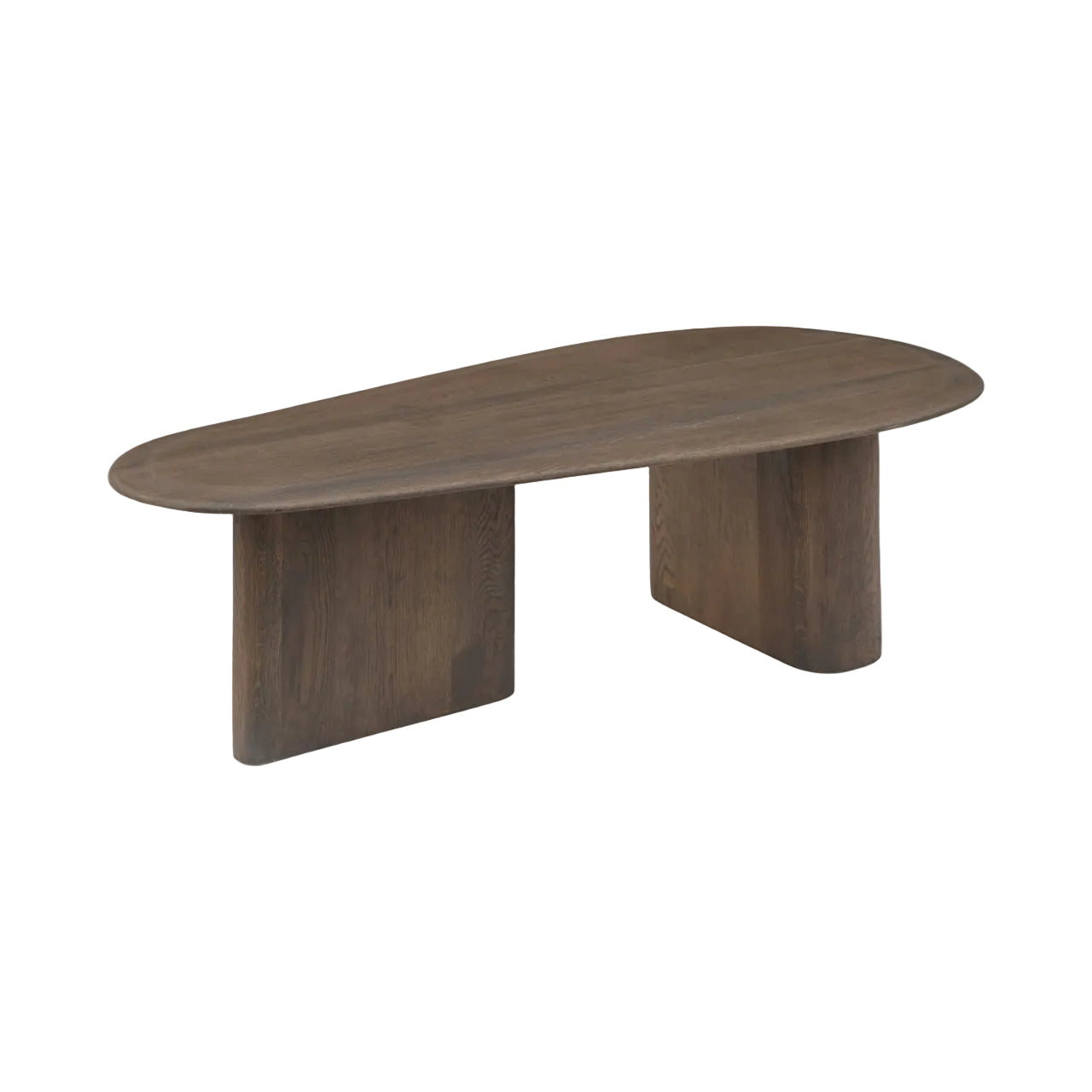 Set van salontafels CASTELLO bruin met marmeren blad