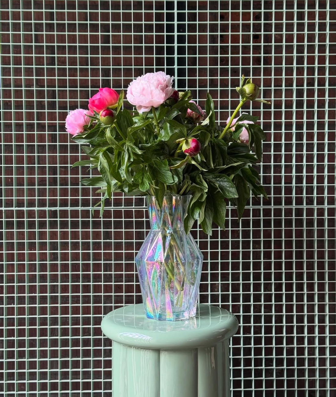 FOLDS GLASS Vase transparent