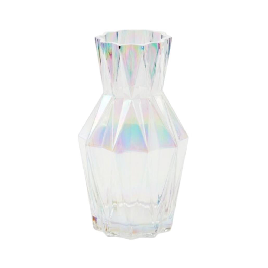 FOLDS GLASS Vase transparent