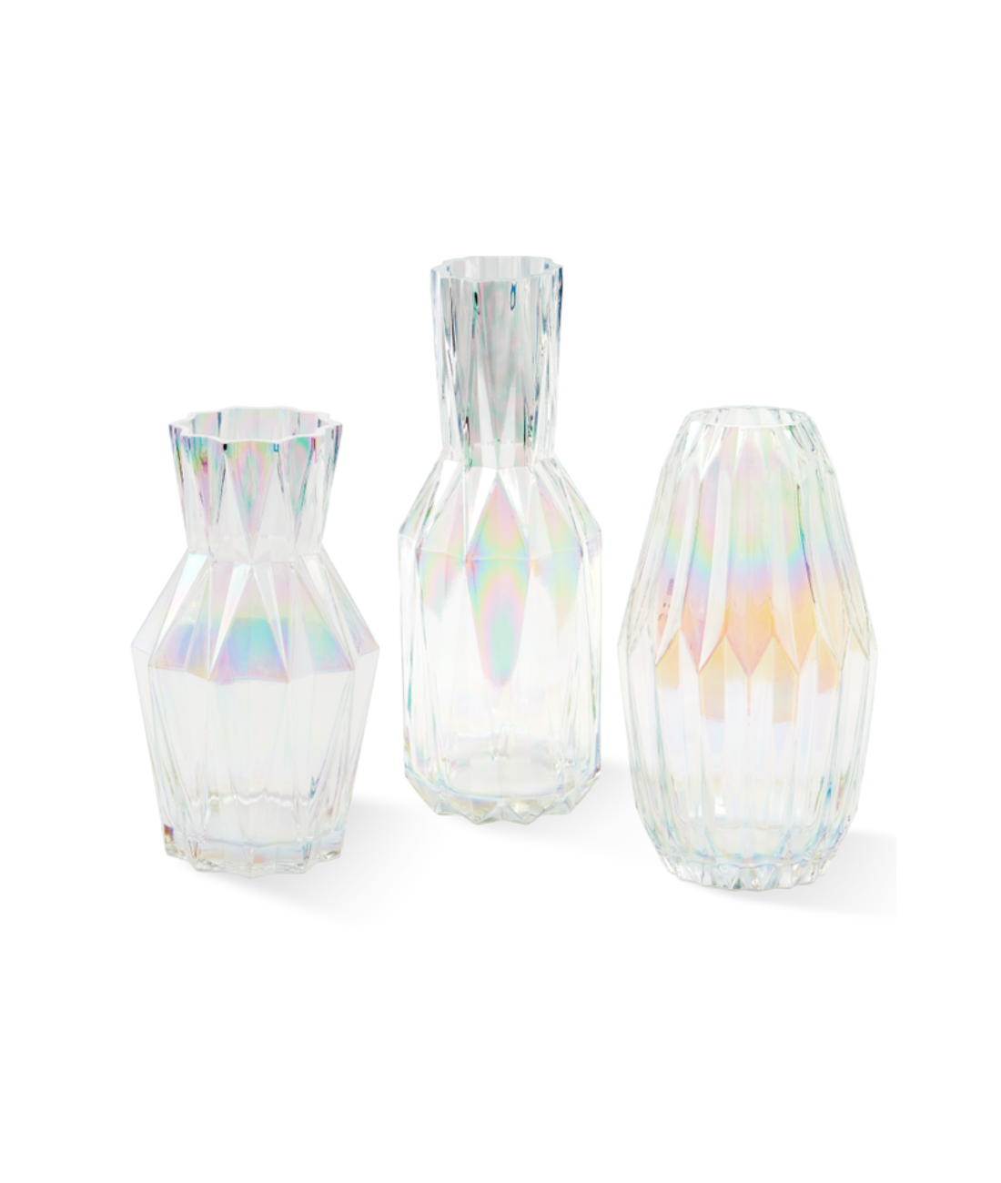 FOLDS GLASS Vase transparent