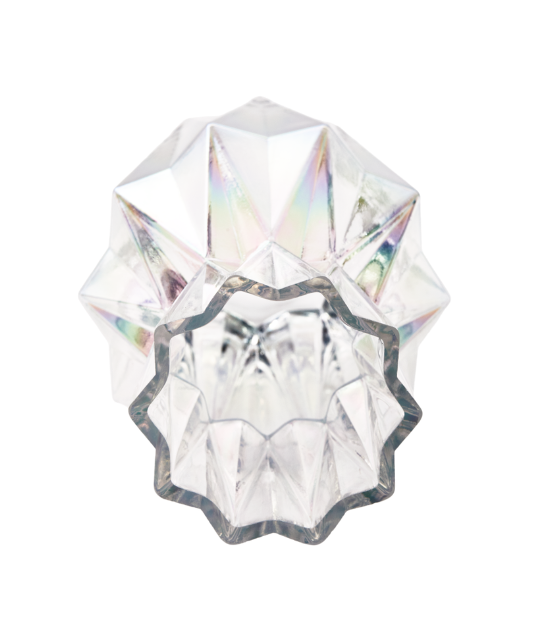 FOLDS GLASS Vase transparent