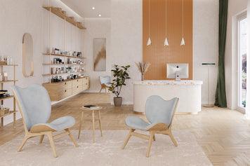 Abażur CORNET biały ze złotym UMAGE Eye on Design