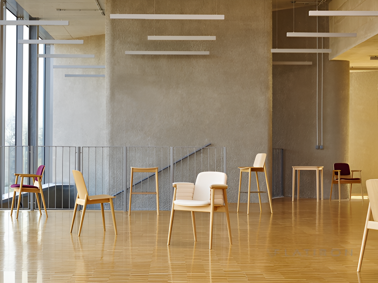 Stuhl mit Armlehnen PROP B-4398 gepolstert