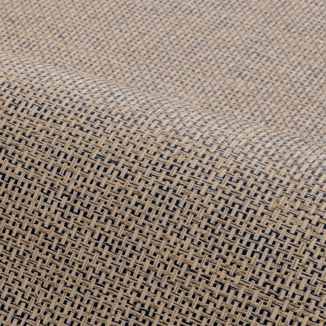 Structural wallpaper imitating raffia VANNORA - PAILLE brown