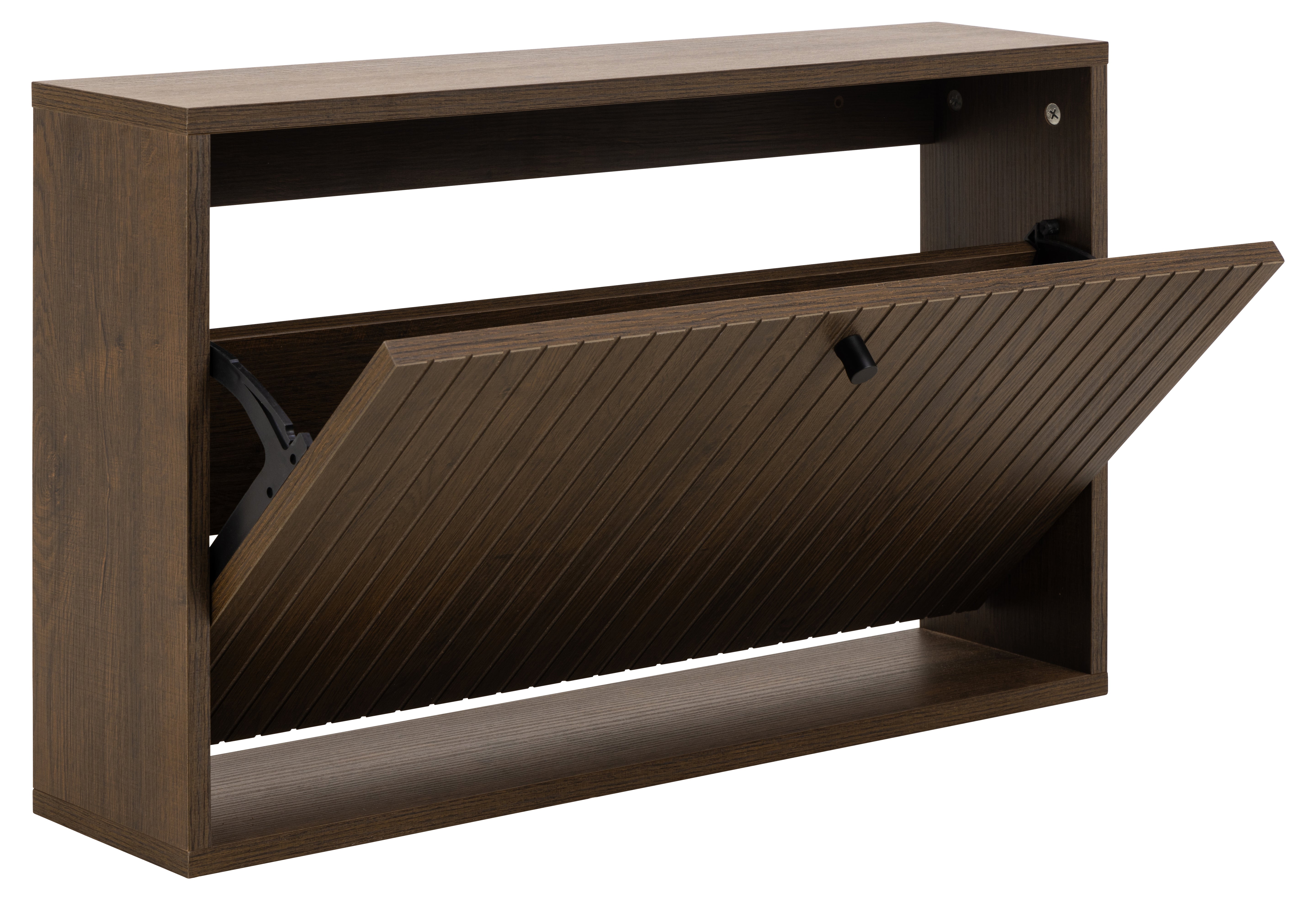 Schoenenkast ALBANY donker eiken melamine