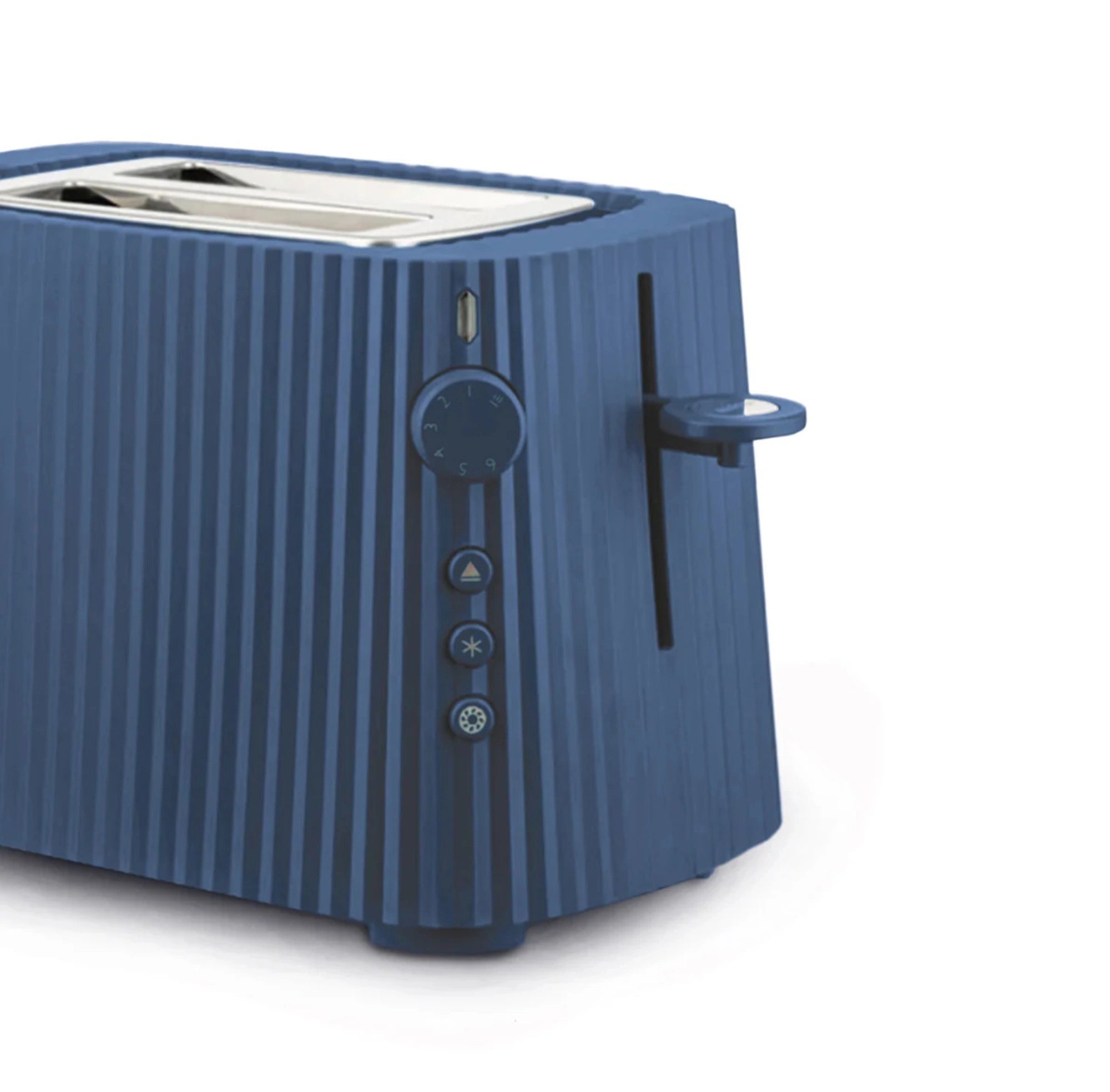 Plissé Toaster blauw