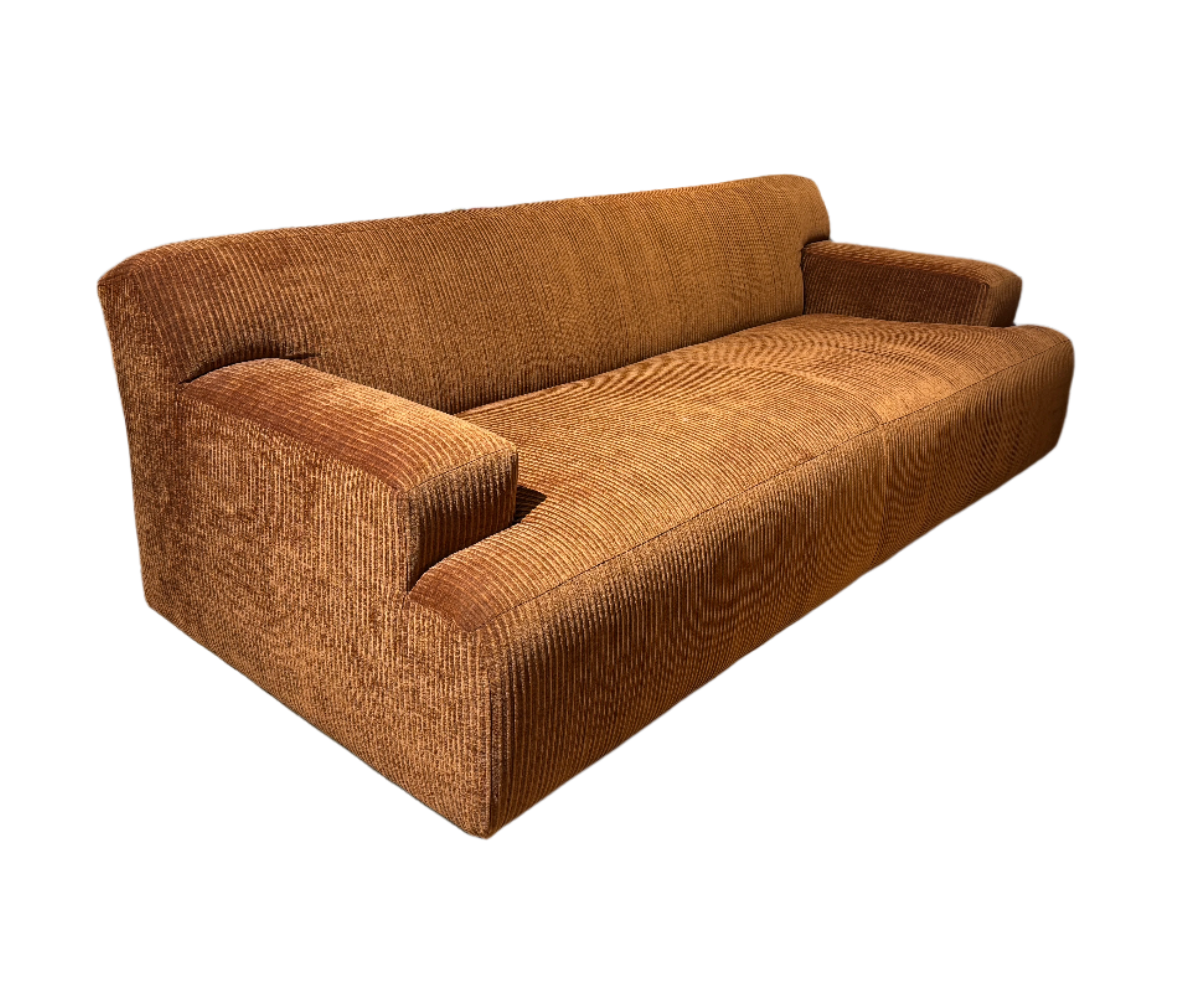 Sofa sztruksowa AMIGO ochra – Mélusine Home