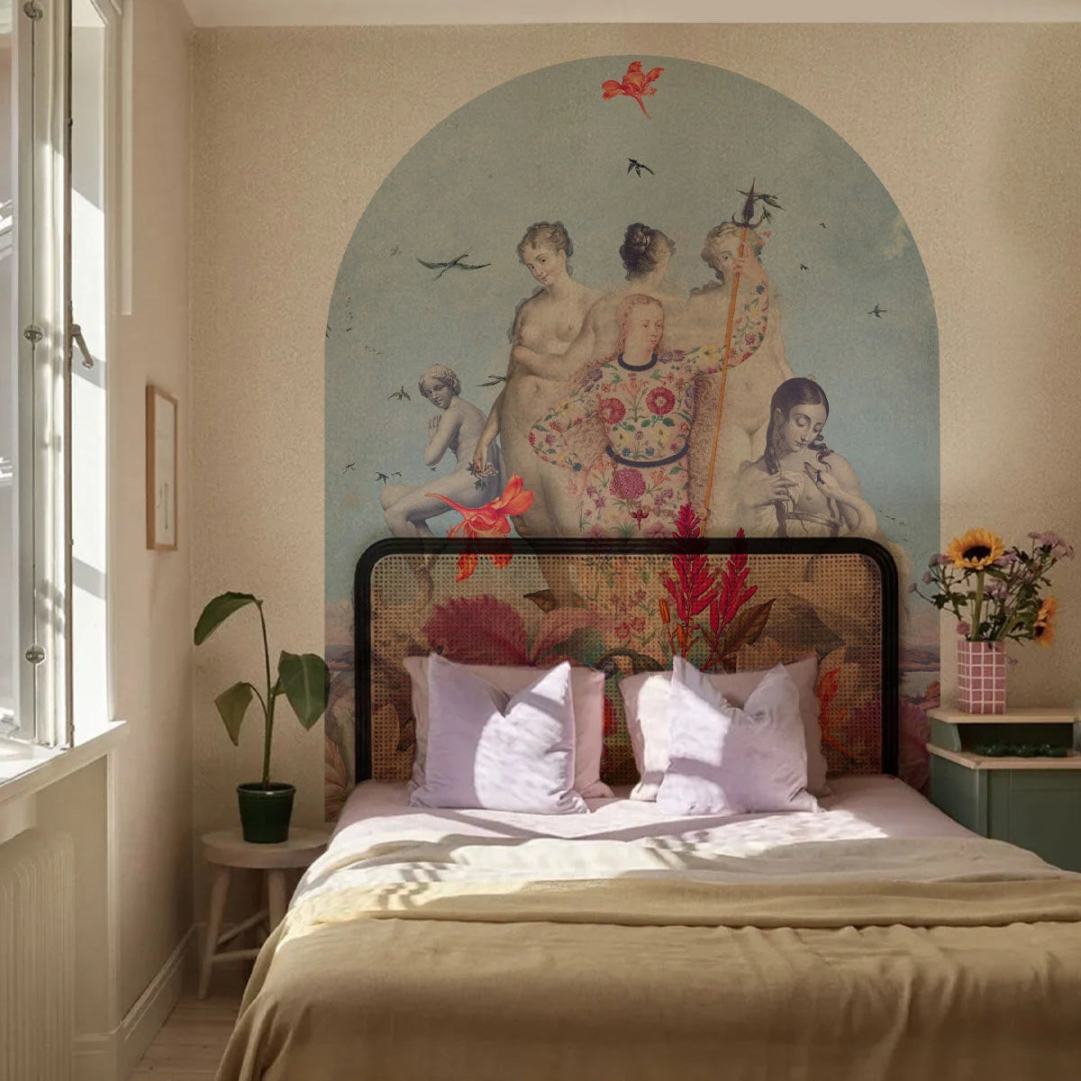 Vlies-Tapete in Bogenform WOMENS DAY blau