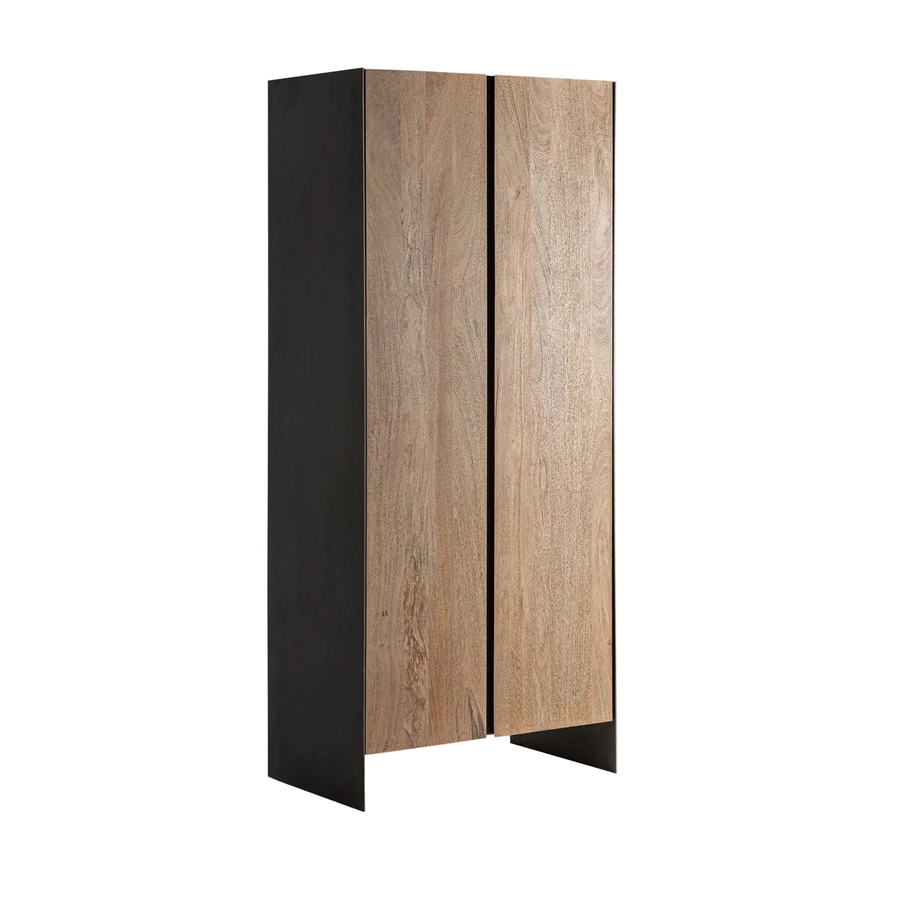 KILLEANY wardrobe in mango wood with metal finish