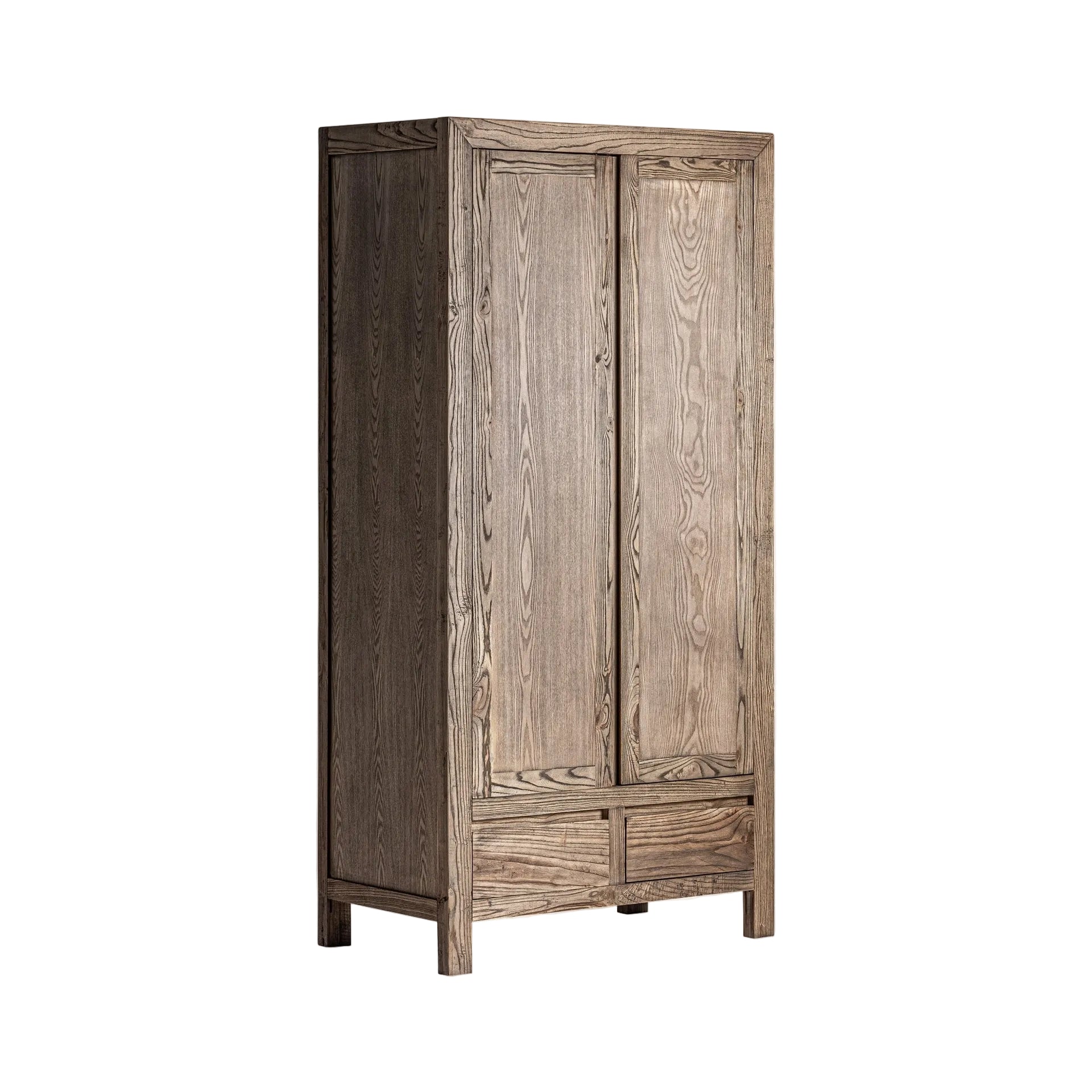 Kleiderschrank THOUARS aus Ulmenholz
