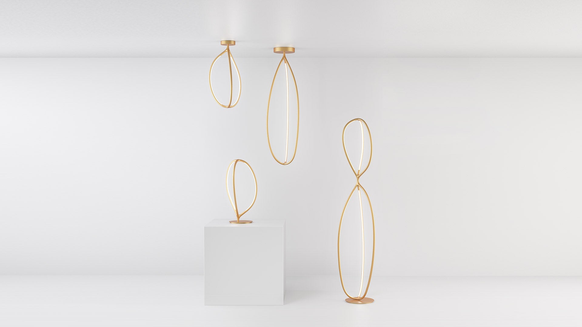 Stehlampe ARRIVAL gold