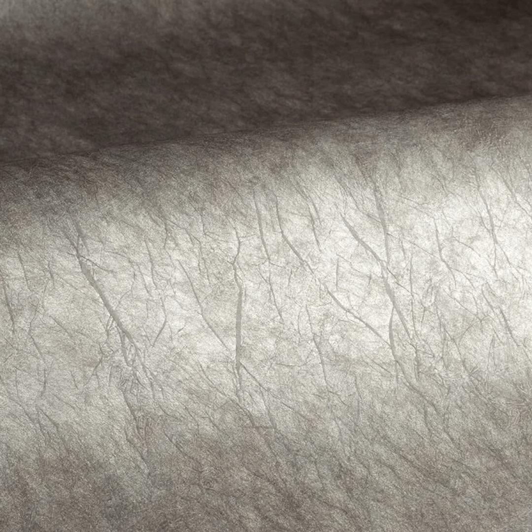 Structuurtextielbehang met plooien OXEA - GRIS NUAGE ARGENTÉ zilvergrijs met grijs